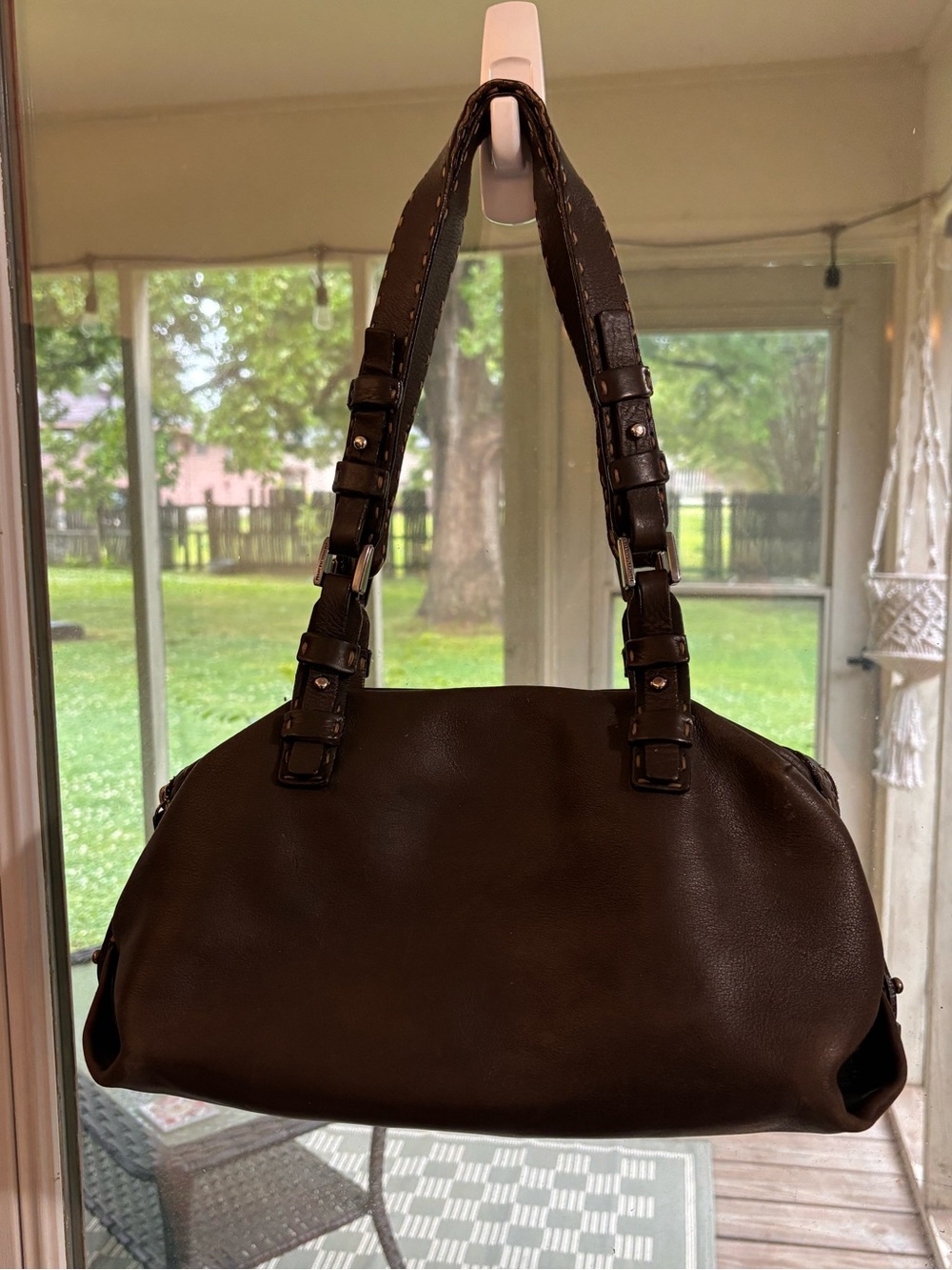 🤎Francesco Biasia🤎 Brown Leather Shoulder Bag